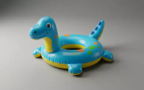 Fotorealistische Studioaufnahme von Kinder Schwimmring zum Thema Bestway Kinder Schwimmring Flamingo, klare Lichtfuehrung - Foto: THN