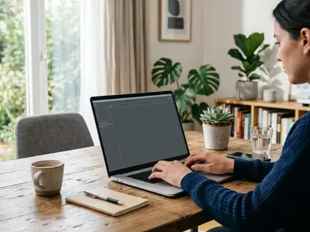 Fotorealistische Aufnahme von Laptop im Homeoffice zum Thema Dell XPS 15 9530, natuerliches Licht - Foto: THN