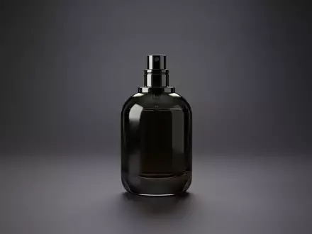 Fotorealistische Studioaufnahme von Eau de Parfum zum Thema Carolina Herrera 212 VIP, klare Lichtfuehrung - Foto: THN