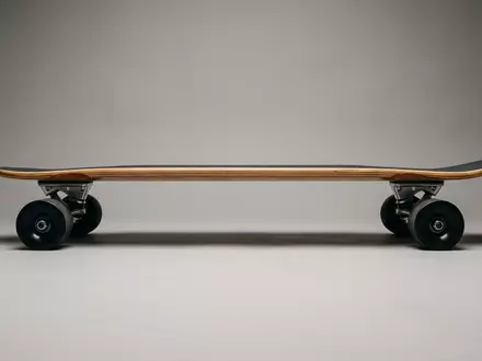 Fotorealistische Studioaufnahme von Longboard zum Thema Globe Big Blazer 32, klare Lichtfuehrung - Foto: THN