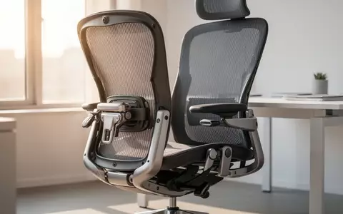 Ein moderner, ergonomischer Bürostuhl in einem hellen, professionell eingerichteten Büro bei natürlichem Tageslicht. - Foto: über boerse-global.de