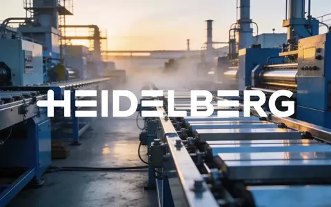 Abstrakte Darstellung einer modernen Industrieanlage bei Sonnenaufgang, die unternehmerische Stabilität und Wandel symbolisiert. - Foto: über boerse-global.de