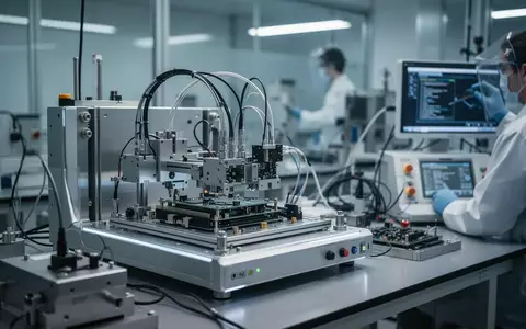 Ein Techniker führt in einem modernen Labor Cybersicherheitstests an einem elektronischen Gerät durch. - Foto: über boerse-global.de