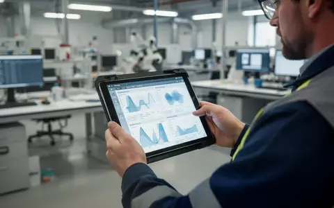 Eine Fachkraft für Arbeitssicherheit nutzt ein Tablet zur digitalen Verwaltung von Gesundheitsdaten in einem modernen Büro. - Foto: über boerse-global.de