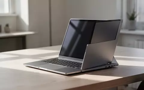 Ein modernes Asus-Notebook auf einem hellen Holztisch in einem sonnendurchfluteten Büro. - Foto: über boerse-global.de