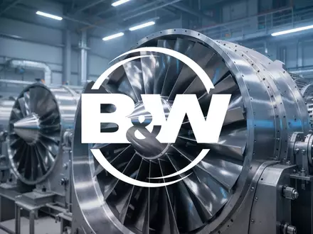 Moderne Industrieturbinen in einer hochtechnologischen Energieanlage mit atmosphärischer Beleuchtung. - Foto: über boerse-global.de