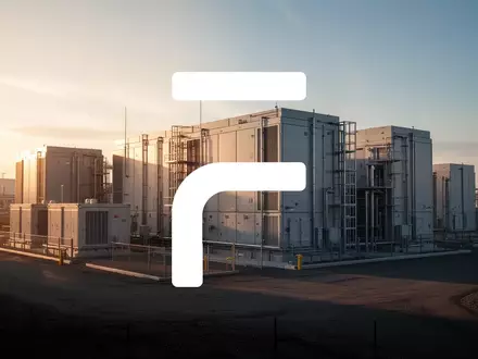 Moderne großflächige Batteriespeicheranlage in einer Industrielandschaft während des Sonnenuntergangs. - Foto: über boerse-global.de