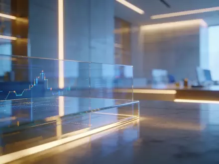 Abstrakte Darstellung eines modernen Finanzsektors mit edler Lichtstimmung - Foto: über boerse-global.de