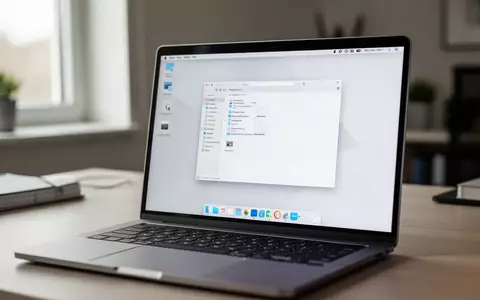 Ein moderner Laptop-Bildschirm zeigt die Benutzeroberfläche eines Dateimanagers in einem hellen, professionellen Büro. - Foto: über boerse-global.de