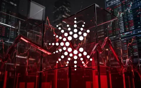 Abstrakte Darstellung eines fallenden Aktienmarktes durch geometrische Formen in dunklen Rot- und Bernsteintönen. - Foto: über boerse-global.de