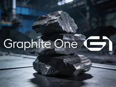 Abstrakte Nahaufnahme von grauen Graphit-Mineralien in einer minimalistischen industriellen Umgebung mit atmosphärischem Licht. - Foto: über boerse-global.de