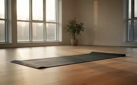 Ein heller, minimalistischer Yogaraum mit einer Yogamatte auf einem Holzboden und sanftem, natürlichem Tageslicht. - Foto: über boerse-global.de