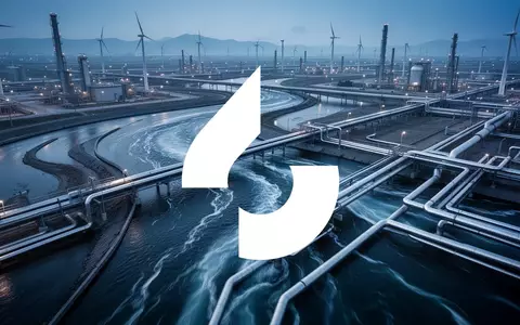 Abstrakte Darstellung von Wasserinfrastruktur und industriellem Wachstum in moderner, professioneller Ästhetik. - Foto: über boerse-global.de