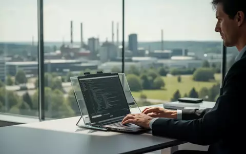 Ein moderner, heller Arbeitsplatz in einem High-Tech-Büro, der die digitale Transformation und Innovation symbolisiert. - Foto: über boerse-global.de
