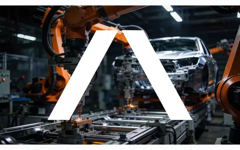 Industrielle Fertigungshalle in einer modernen Automobilfabrik mit Fokus auf Montagetechnik und Maschinen. - Foto: über boerse-global.de