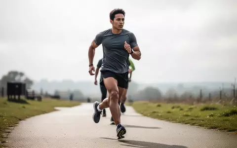 Eine sportliche Person beim zügigen Gehen im Freien während einer Trainingseinheit. - Foto: über boerse-global.de