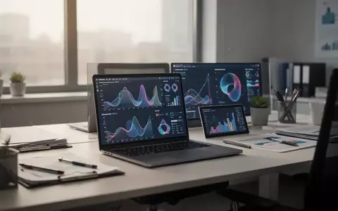 Ein moderner, aufgeräumter Arbeitsplatz mit einem Laptop, der eine strukturierte digitale Arbeitsumgebung symbolisiert. - Foto: über boerse-global.de