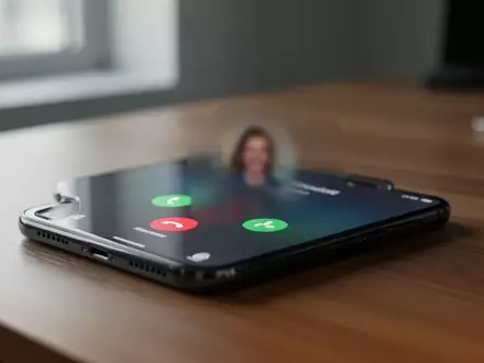 Ein Smartphone auf einem Schreibtisch zeigt einen eingehenden Anruf, der die Problematik von unerwünschten Werbeanrufen symbolisiert. - Foto: über boerse-global.de
