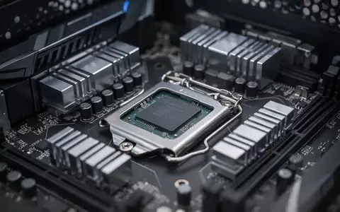 Nahaufnahme einer modernen Computer-Hauptplatine mit Prozessor-Sockel und Kühlkörpern in einem Arbeitsrechner. - Foto: über boerse-global.de