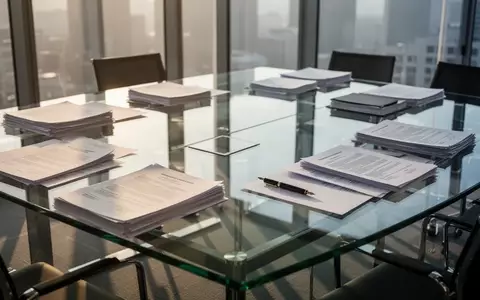 Ein moderner Konferenztisch mit juristischen Unterlagen und einem Füllfederhalter in einem hellen Büro. - Foto: über boerse-global.de