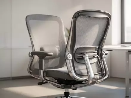 Moderner, ergonomischer Bürostuhl in einem hellen, minimalistisch eingerichteten Büro. - Foto: über boerse-global.de