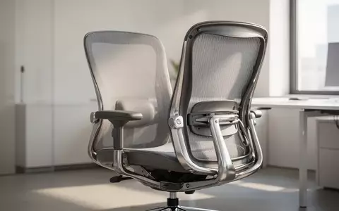 Moderner, ergonomischer Bürostuhl in einem hellen, minimalistisch eingerichteten Büro. - Foto: über boerse-global.de