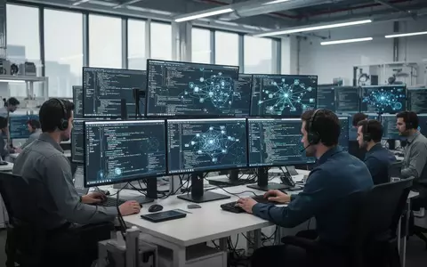 Ingenieure arbeiten in einem modernen Labor an der Cybersicherheit digitaler Produkte und Netzwerke. - Foto: über boerse-global.de