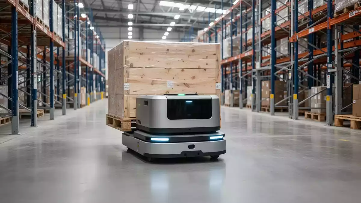 Pudu Robotics präsentiert KI-gesteuerten Palettenroboter PUDU MP2000 für schwere Lasten