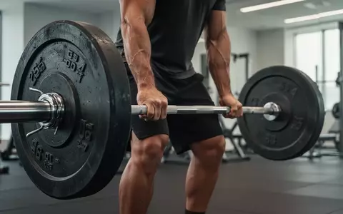 Eine Person beim Krafttraining mit einer Langhantel in einem modernen Fitnessstudio. - Foto: über boerse-global.de