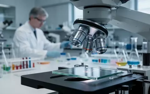 Ein Wissenschaftler arbeitet in einem modernen medizinischen Labor an einem Mikroskop zur Erforschung von Entzündungsprozessen. - Foto: über boerse-global.de