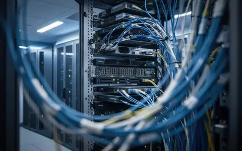 Moderne Serverinfrastruktur in einem Rechenzentrum mit Fokus auf Hochleistungshardware und Glasfasertechnik. - Foto: über boerse-global.de
