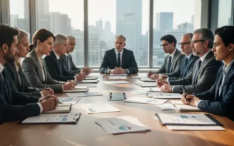 Professionelle Geschäftsszene in einem modernen Konferenzraum während einer intensiven Besprechung. - Foto: über boerse-global.de