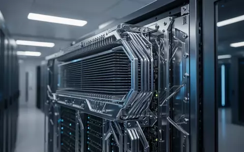 Ein hochmodernes Wafer-Scale-Rechnersystem in einem professionellen Rechenzentrum mit bläulicher Beleuchtung. - Foto: über boerse-global.de