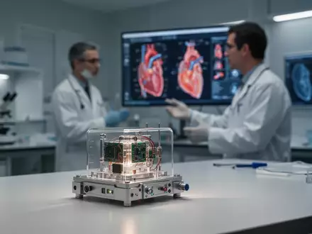 Ein hochmodernes, miniaturisiertes bioelektronisches Medizinprodukt in einer klinischen Laborumgebung. - Foto: über boerse-global.de