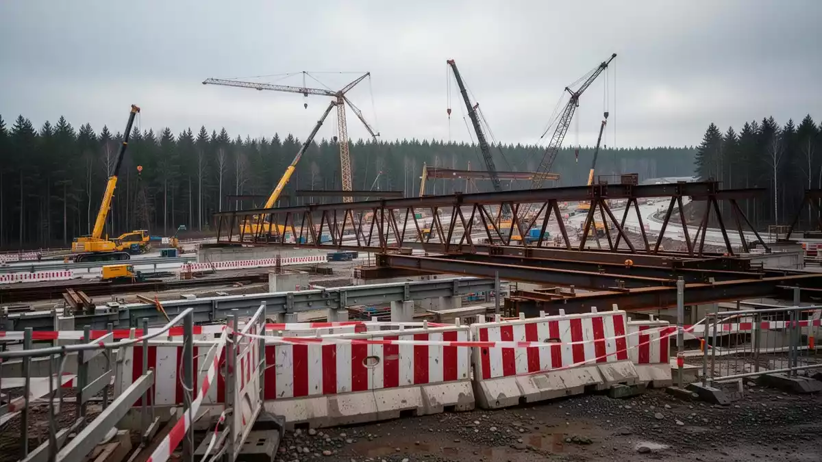 A81-Baustellenunfall: Behörden ermitteln nach Stahlträger-Absturz