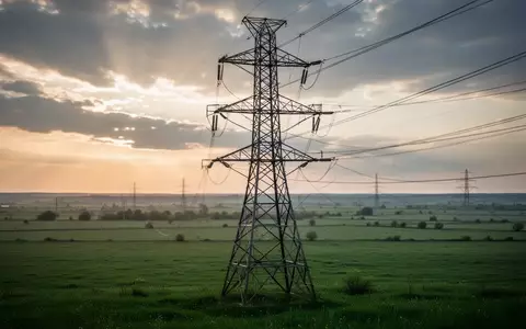 Hochspannungsmast in einer weitläufigen Landschaft bei Tageslicht - Foto: über boerse-global.de