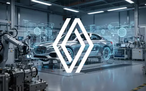 Abstrakte Darstellung von hochmoderner Automobiltechnologie und digitaler Vernetzung in einem Industrielabor. - Foto: über boerse-global.de