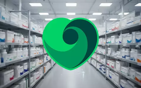 Moderne, lichtdurchflutete Logistikhalle für medizinische Produkte, die Wachstum und Optimismus im Gesundheitssektor symbolisiert. - Foto: über boerse-global.de
