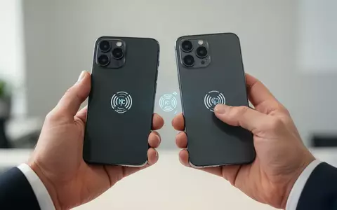 Zwei moderne Smartphones werden für eine NFC-Datenübertragung nah aneinander gehalten. - Foto: über boerse-global.de