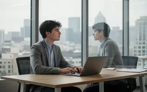 Eine junge Fachkraft sitzt nachdenklich an einem hellen Schreibtisch in einem modernen Büro mit Blick aus dem Fenster. - Foto: über boerse-global.de