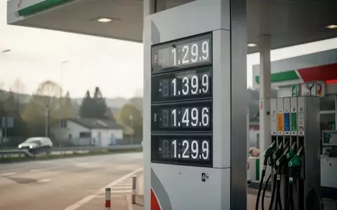 Moderne Tankstelle in Bayern mit Preismasten an einer Straße bei Tageslicht. - Foto: über boerse-global.de