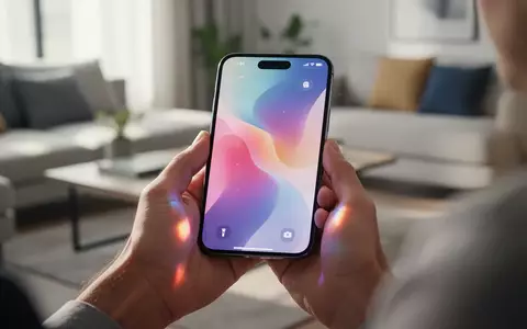 Eine Person hält ein Smartphone in einem hellen Wohnzimmer, auf dessen Display eine interaktive KI-Anwendung zu sehen ist. - Foto: über boerse-global.de