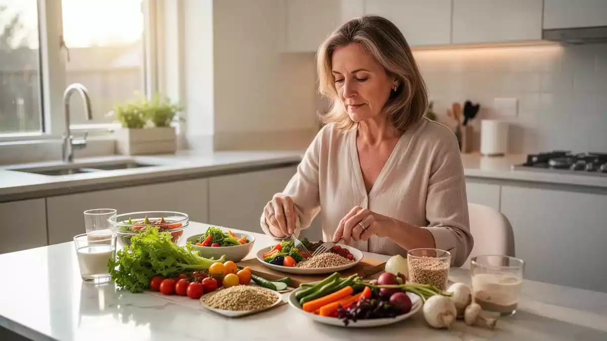 Menopause-Ernährung: Nachhaltige Strategien statt Diäten-Wahn für Frauen ab 35