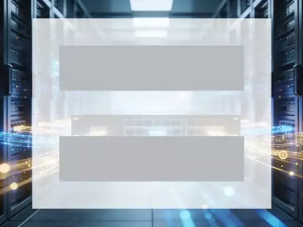 Abstrakte Darstellung einer futuristischen Serverumgebung und KI-Technologie in blauem und goldenem Licht. - Foto: über boerse-global.de