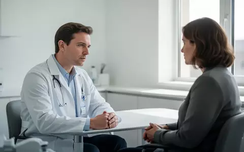 Ein Arzt im Gespräch mit einem Patienten in einem hellen, modernen Behandlungsraum. - Foto: über boerse-global.de