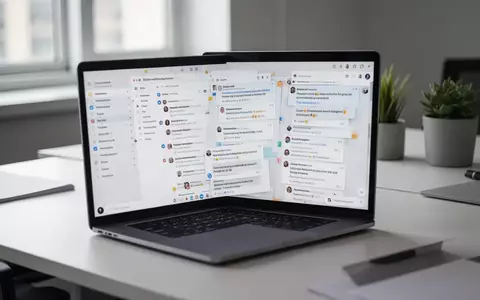 Geöffneter Laptop mit E-Mail-Posteingang auf einem modernen Schreibtisch. - Foto: über boerse-global.de