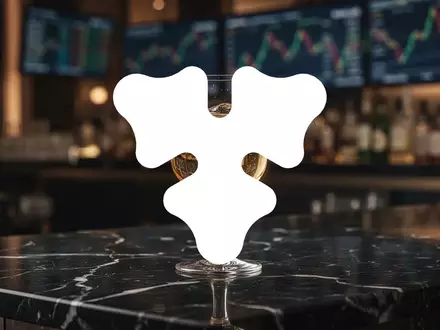 Ein elegantes Glas mit einem goldenen Getränk auf einem dunklen Marmortisch vor einem verschwommenen Bar-Hintergrund. - Foto: über boerse-global.de