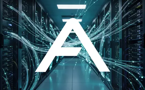 Abstrakte Darstellung einer modernen Rechenzentrum-Infrastruktur mit leuchtenden Glasfaserkabeln und Server-Racks. - Foto: über boerse-global.de