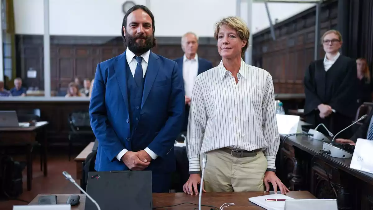 Christina Block soll die Entführung ihrer eigenen Kinder beauftragt haben. - Bild: Marcus Brandt/dpa Pool/dpa
