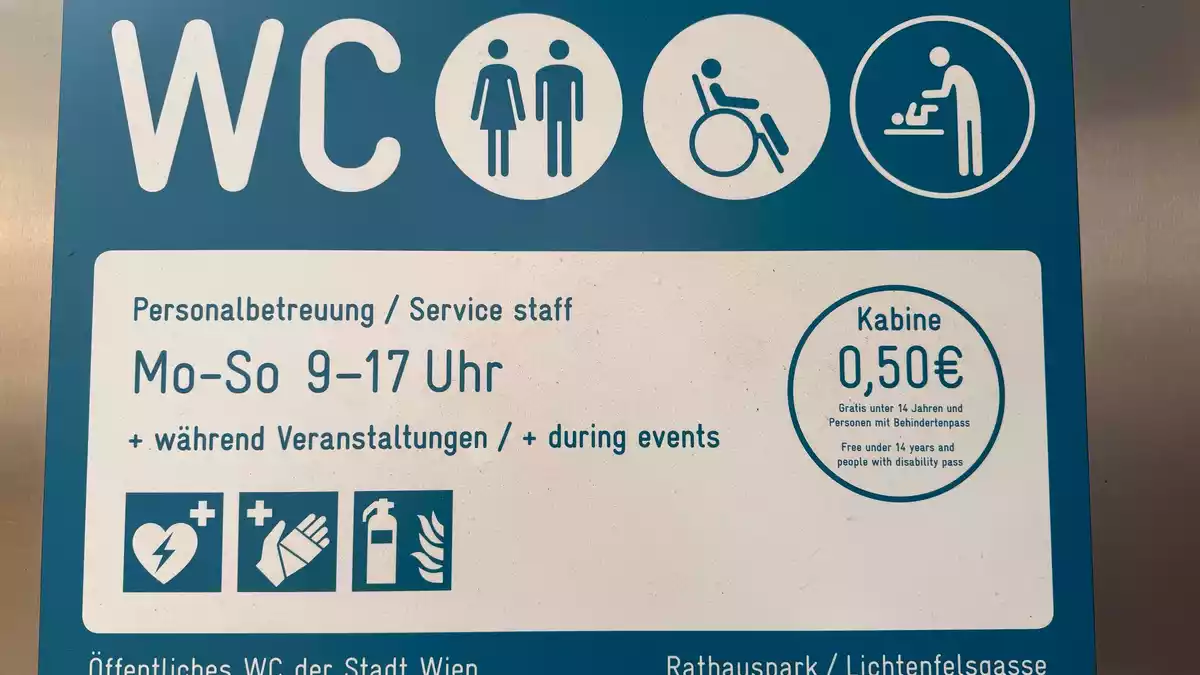 Eine junge Frau in Wien sieht sich durch die Kosten von 50 Cent für die Nutzung einer Kabine in öffentlichen Toiletten diskriminiert. - Bild: Matthias Röder/dpa